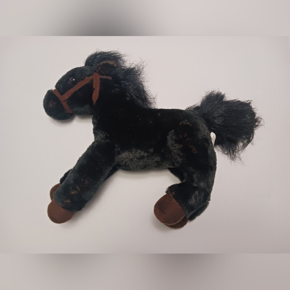 Wells Fargo Legendary Pony Mike Plush Stuffed Animal 14" Black Brown Horse 2016